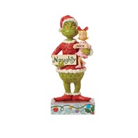 Grinch by Jim Shore - Grinch & Cindy Hold Naughty and Nice Signs Figurine 24.4cm
