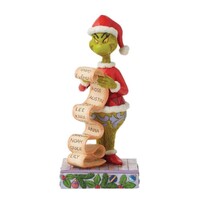 Grinch by Jim Shore - Grinch Holding Naughty / Nice Christmas List Figurine 22cm