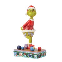 Grinch by Jim Shore - Grinch Stepping on Christmas Ornaments Figurine 18.5cm