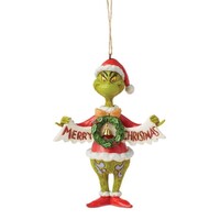 Grinch by Jim Shore - Grinch Merry Christmas - Hanging Ornament 13.3cm