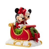 Disney Showcase - Mickey and Minnie Mouse in Christmas Sleigh Figurine