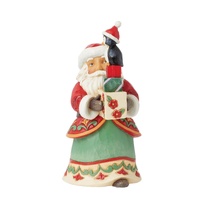 Heartwood Creek by Jim Shore Santa With Stack Of Presents & Penguin Pint Size Figurine