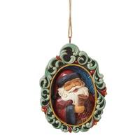Heartwood Creek by Jim Shore - Holiday Manor Santa Christmas Hanging Ornament 11cm