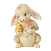 Heartwood Creek by Jim Shore - Easter Bunny with Chick Mini Figurine 9cm
