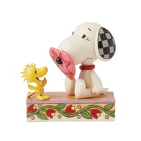 Peanuts by Jim Shore - Snoopy with Nose Through Heart Figurine 12.5cm