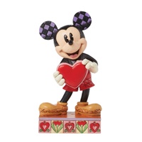 Disney Traditions by Jim Shore - Mickey Love Heart Figurine 12.4cm