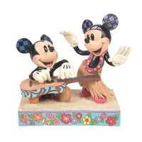 Disney Traditions by Jim Shore - Mickey & Minnie Hawaiian Holiday Figurine 15cm