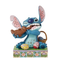 Disney Traditions by Jim Shore - Easter Stitch Chocolate Bunny - Lilo & Stitch Figurine 12.5cm