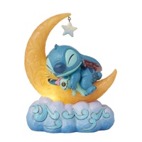 Disney Traditions by Jim Shore - Stitch & Scrump on Moon - Lilo & Stitch Lit Figurine 19.5cm
