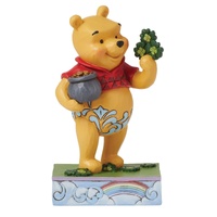 Disney Traditions by Jim Shore - St Patricks Clover Pooh - Winnie the Pooh Figurine 11.4cm