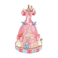 Disney Traditions by Jim Shore - Musical Pink Dress - Cinderella Figurine 21.5cm