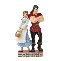 Disney Traditions by Jim Shore - Belle vs Gaston - Beauty & the Beast Figurine 22cm