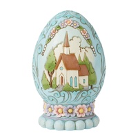 Heartwood Creek by Jim Shore - Easter Egg with Church Scene Figurine 14cm
