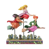 Disney Traditions by Jim Shore Sanderson Sisters From Hocus Pocus Flying Broomsticks