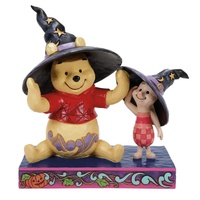 Disney Traditions by Jim Shore Pooh and Piglet Witch Hats Halloween