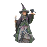 Heartwood Creek by Jim Shore Halloween Evil Witch with Spooky Graveyard Scene Figurine