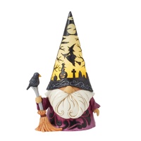 Heartwood Creek by Jim Shore Halloween  Wizard with LED Light-up Scene Hat