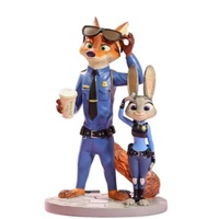 Disney Showcase Zootopia Nick Wild & Judy Hopps  In Police Uniform