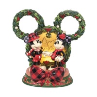 Disney Traditions by Jim Shore Mickey & Minnie Christmas LED Diorama