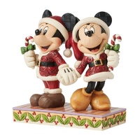 Disney Traditions by Jim Shore - Mickey & Minnie Mouse Candy Canes Figurine 15.5cm