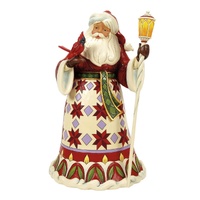 Heartwood Creek by Jim Shore Santa Holding a Cardinal Figurine