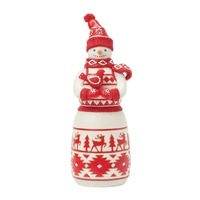 Heartwood Creek by Jim Shore Nordic Noel Snowman with Cardinal