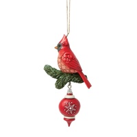 Heartwood Creek by Jim Shore Nordic Noel Cardinal  Christmas Hanging Ornament