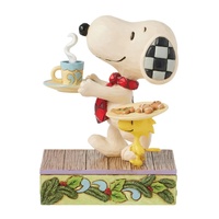 Peanuts by Jim Shore - Snoopy & Woodstock - Santa Christmas Cookies Figurine 12.7cm