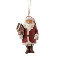 Heartwood Creek by Jim Shore Gingerbread Santa  Christmas Hanging Ornament