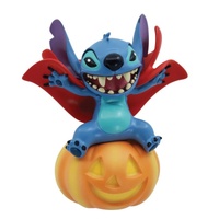 Disney Showcase  Stitch Wearing Vampire Costume on Pumpkin Figurine  Lilo & Stitch