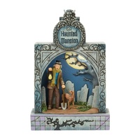 Disney Traditions by Jim Shore - Haunted Mansion Diorama Ghostly Graveyard Guardian