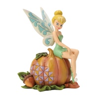 Disney Traditions by Jim Shore Halloween Tinker Bell Sitting on Pumpkin Figurine