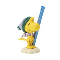 Peanuts by Jim Shore  Woodstock with Skis Mini Figurine