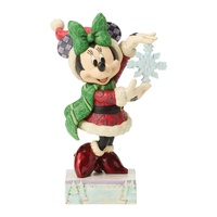 Disney Traditions by Jim Shore  Minnie Mouse with Christmas Snowflake