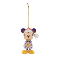 Disney Mickey Mouse Christmas  Hanging Ornament by Department 56 - Electroplated Hi-Lustre