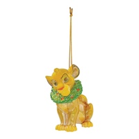 Disney Simba The Lion Christmas  Hanging Ornament by Department 56 - Electroplated Hi-Lustre