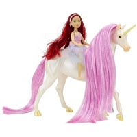 Breyer Horses Magical Sky Unicorn & Meadow Fantasy Rider Freedom 1:12 Scale 61147