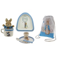 Beatrix Potter - Child's Meal Set & Plush Peter Rabbit Gift Set