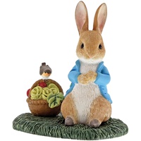 Beatrix Potter - Peter Rabbit with Basket Miniature Figurine A29192