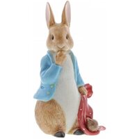 Beatrix Potter -  Porcelain Peter Rabbit Pocket Handkerchief Figurine Limited Edition