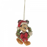 Disney Traditions by Jim Shore - Mickey Wreath Hanging Ornament 