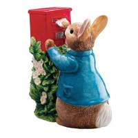 Beatrix Potter - Peter Rabbit Posting a Letter Money Bank A7170