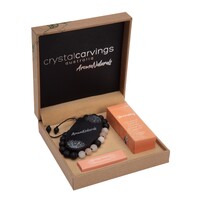 Bramble Bay Lava Stone Bracelet Aroma Gift Set - Orange Jasper