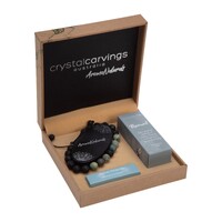 Bramble Bay Lava Stone Bracelet Aroma Gift Set - African Turquoise 