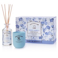Bramble Bay - Australian Linen - Candle & Diffuser Gift Box Set - Fresh Laundry