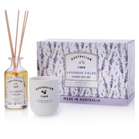 Bramble Bay - Australian Linen - Candle & Diffuser Gift Box Set - Lavender Fields 