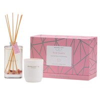 Bramble Bay - Crystal Infusions - Candle & Diffuser Gift Box Set - Rose Quartz