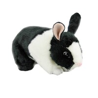 Bocchetta Plush Toys -  Dutch Rabbit Bunny Black & White - Flopsy 24cm