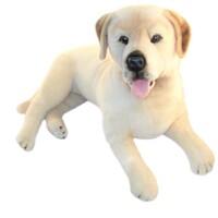 Bocchetta Plush Toys - Dog Cream Labrador -  XL Beau 60cm