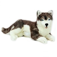 Bocchetta Plush Toys - Dog Siberian Husky - XL Rocket Belly Pouch 60cm